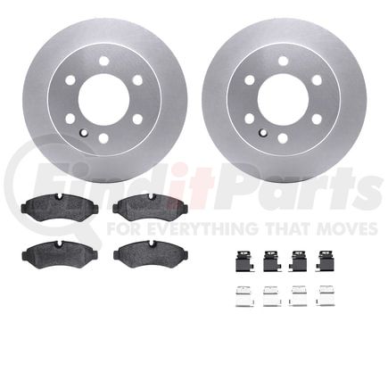 Dynamic Friction Company 4512-63245 Geospec Rotors with 5000 Advanced Brake Pads includes Hardware