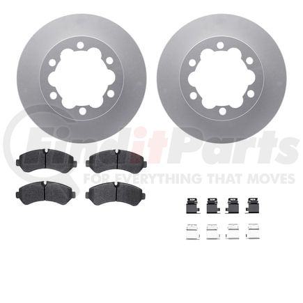 Dynamic Friction Company 4512-63267 Geospec Rotors with 5000 Advanced Brake Pads includes Hardware