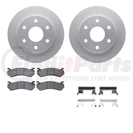 Dynamic Friction Company 4512-48107 GEOSPEC Coated Rotors with 5000 Brake Pads - Ceramic and Hardware