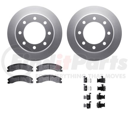 Dynamic Friction Company 4512-48138 GEOSPEC Coated Rotors with 5000 Brake Pads - Ceramic and Hardware