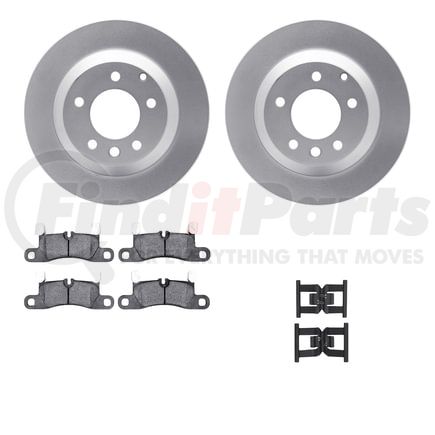 Dynamic Friction Company 4512-74145 GEOSPEC Coated Rotors with 5000 Brake Pads - Ceramic and Hardware