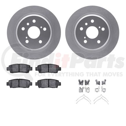 Dynamic Friction Company 4512-76115 GEOSPEC Coated Rotors with 5000 Brake Pads - Ceramic and Hardware