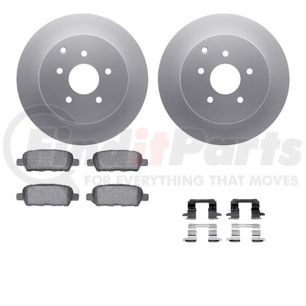 Dynamic Friction Company 4512-67131 GEOSPEC Coated Rotors with 5000 Brake Pads - Ceramic and Hardware