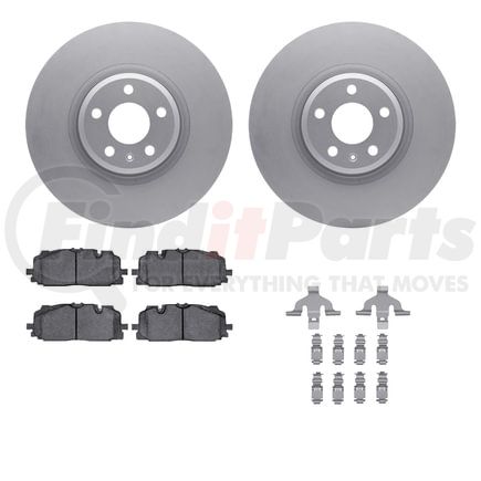 Dynamic Friction Company 4512-73175 GEOSPEC Coated Rotors with 5000 Brake Pads - Ceramic and Hardware