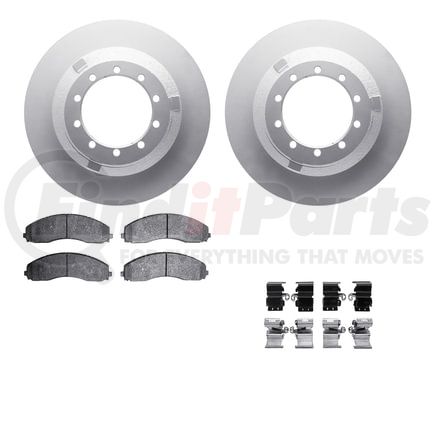 Dynamic Friction Company 4512-99240 GEOSPEC Coated Rotors with 5000 Brake Pads - Ceramic and Hardware