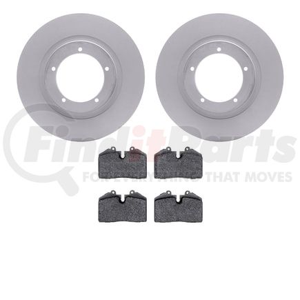 Dynamic Friction Company 4602-02006 Geospec Rotors with 5000 Euro Ceramic Brake Pads