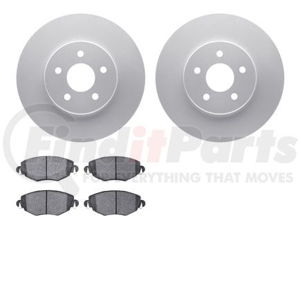 Dynamic Friction Company 4602-20004 Geospec Rotors with 5000 Euro Ceramic Brake Pads