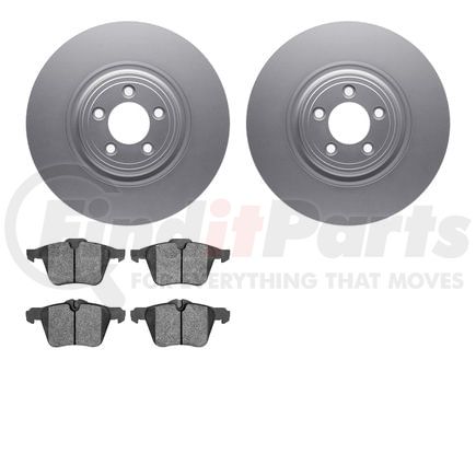 Dynamic Friction Company 4602-20012 Geospec Rotors with 5000 Euro Ceramic Brake Pads