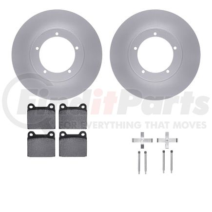 Dynamic Friction Company 4612-02000 Geospec Rotors with 5000 Euro Ceramic Brake Pads includes Hardware