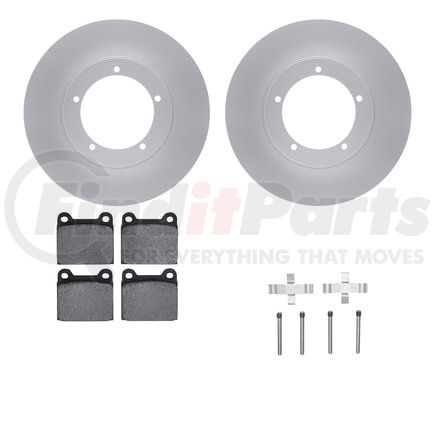 Dynamic Friction Company 4612-02001 Geospec Rotors with 5000 Euro Ceramic Brake Pads includes Hardware