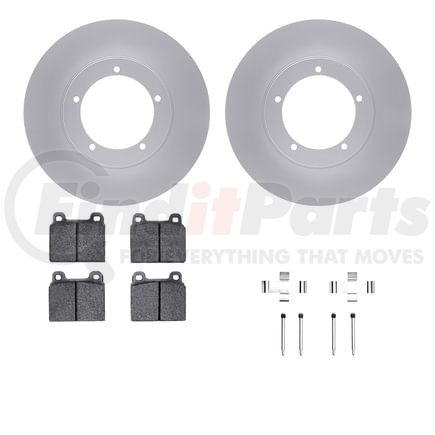 Dynamic Friction Company 4612-02002 Geospec Rotors with 5000 Euro Ceramic Brake Pads includes Hardware