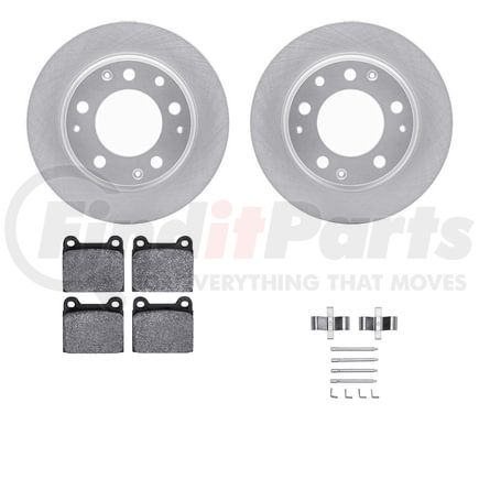 Dynamic Friction Company 4612-02004 Geospec Rotors with 5000 Euro Ceramic Brake Pads includes Hardware