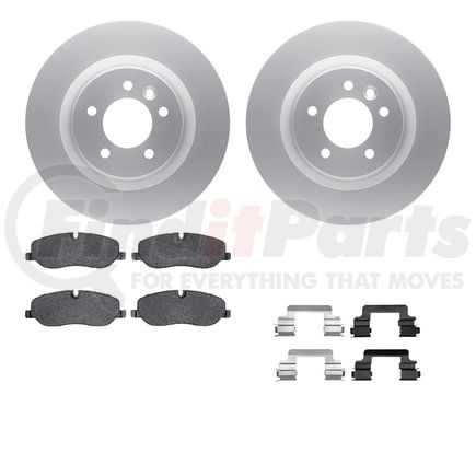 Dynamic Friction Company 4612-11005 Geospec Rotors with 5000 Euro Ceramic Brake Pads includes Hardware