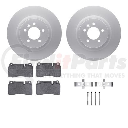 Dynamic Friction Company 4612-11008 Geospec Rotors with 5000 Euro Ceramic Brake Pads includes Hardware
