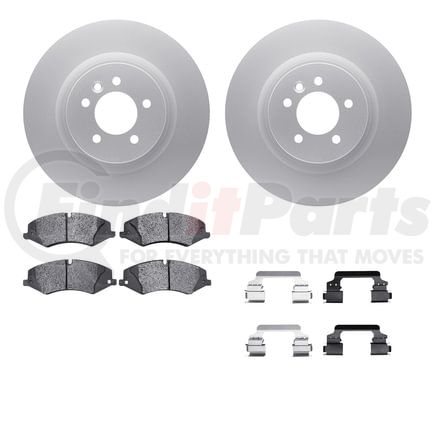 Dynamic Friction Company 4612-11009 Geospec Rotors with 5000 Euro Ceramic Brake Pads includes Hardware