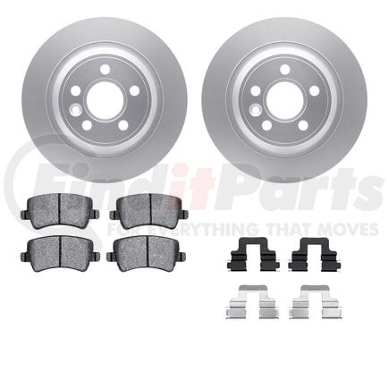 Dynamic Friction Company 4612-11021 Geospec Rotors with 5000 Euro Ceramic Brake Pads includes Hardware