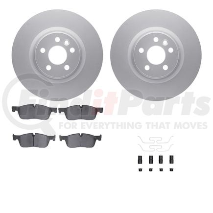 Dynamic Friction Company 4612-11024 Geospec Rotors with 5000 Euro Ceramic Brake Pads includes Hardware