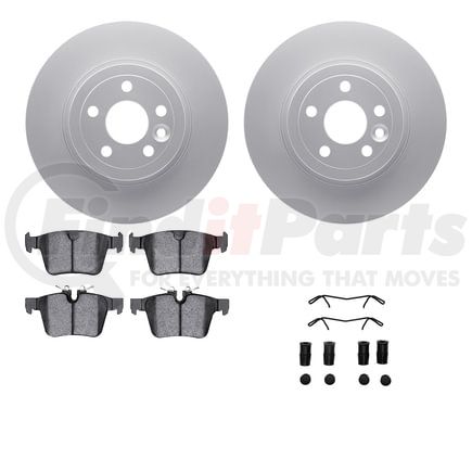 Dynamic Friction Company 4612-11027 Geospec Rotors with 5000 Euro Ceramic Brake Pads includes Hardware