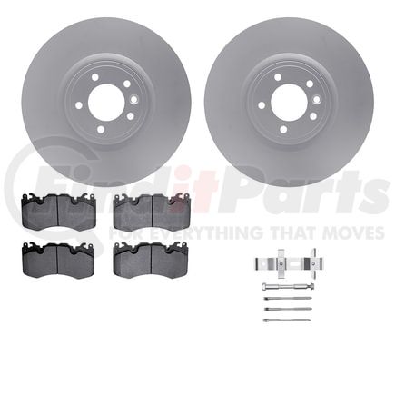 Dynamic Friction Company 4612-11028 Geospec Rotors with 5000 Euro Ceramic Brake Pads includes Hardware