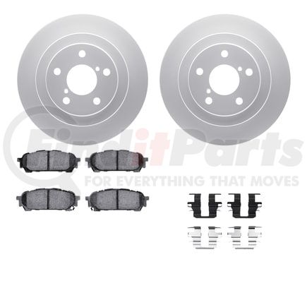Dynamic Friction Company 4612-13002 Geospec Rotors with 5000 Euro Ceramic Brake Pads includes Hardware