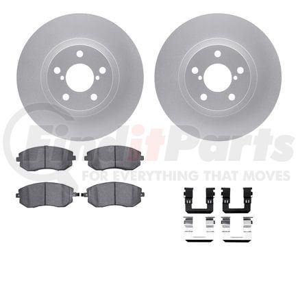 Dynamic Friction Company 4612-13007 Geospec Rotors with 5000 Euro Ceramic Brake Pads includes Hardware