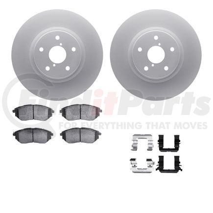 Dynamic Friction Company 4612-13026 Geospec Rotors with 5000 Euro Ceramic Brake Pads includes Hardware