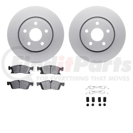 Dynamic Friction Company 4612-19139 Geospec Rotors w/5000 Euro Ceramic Pads w/Hardware