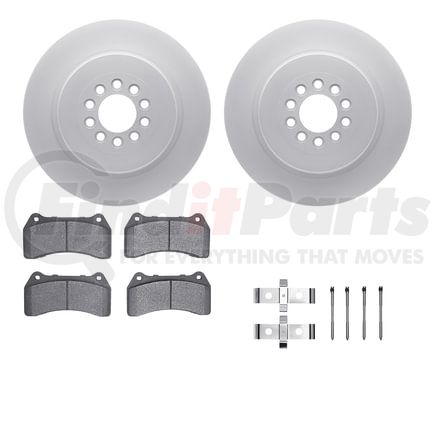 Dynamic Friction Company 4612-20005 Geospec Rotors with 5000 Euro Ceramic Brake Pads includes Hardware