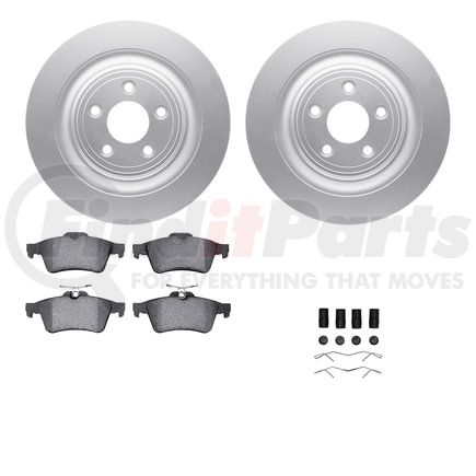 Dynamic Friction Company 4612-20007 Geospec Rotors with 5000 Euro Ceramic Brake Pads includes Hardware