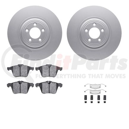 Dynamic Friction Company 4612-20010 Geospec Rotors with 5000 Euro Ceramic Brake Pads includes Hardware