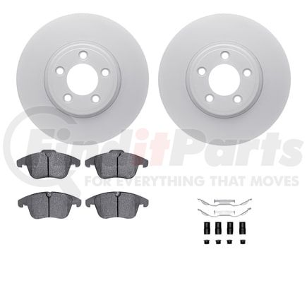 Dynamic Friction Company 4612-20013 Geospec Rotors with 5000 Euro Ceramic Brake Pads includes Hardware