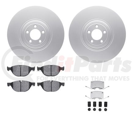 Dynamic Friction Company 4612-20014 Geospec Rotors with 5000 Euro Ceramic Brake Pads includes Hardware