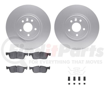 Dynamic Friction Company 4612-20018 Geospec Rotors with 5000 Euro Ceramic Brake Pads includes Hardware