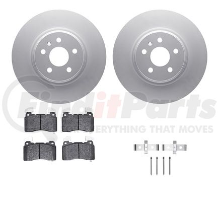 Dynamic Friction Company 4612-26002 Geospec Rotors with 5000 Euro Ceramic Brake Pads includes Hardware