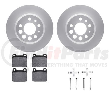 Dynamic Friction Company 4612-27003 Geospec Rotors with 5000 Euro Ceramic Brake Pads includes Hardware