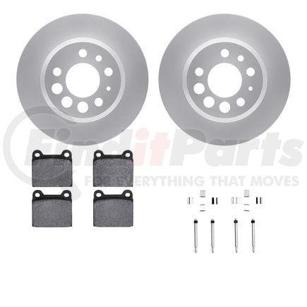 Dynamic Friction Company 4612-27004 Geospec Rotors with 5000 Euro Ceramic Brake Pads includes Hardware