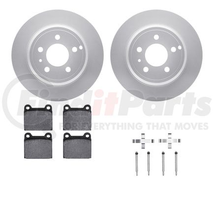Dynamic Friction Company 4612-27007 Geospec Rotors with 5000 Euro Ceramic Brake Pads includes Hardware
