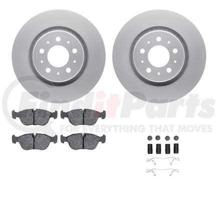 Dynamic Friction Company 4612-27009 Geospec Rotors with 5000 Euro Ceramic Brake Pads includes Hardware