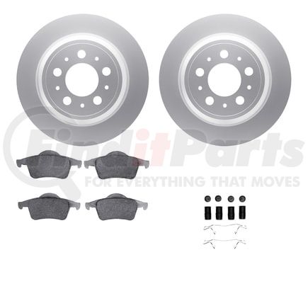 Dynamic Friction Company 4612-27010 Geospec Rotors with 5000 Euro Ceramic Brake Pads includes Hardware
