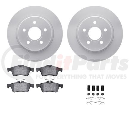 Dynamic Friction Company 4612-27015 Geospec Rotors with 5000 Euro Ceramic Brake Pads includes Hardware