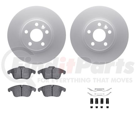 Dynamic Friction Company 4612-27026 Geospec Rotors with 5000 Euro Ceramic Brake Pads includes Hardware