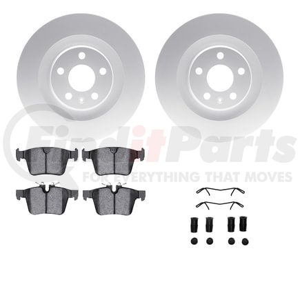 Dynamic Friction Company 4612-27033 Geospec Rotors with 5000 Euro Ceramic Brake Pads includes Hardware