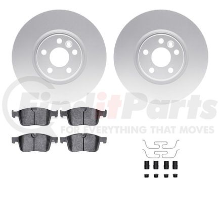 Dynamic Friction Company 4612-27036 Geospec Rotors with 5000 Euro Ceramic Brake Pads includes Hardware