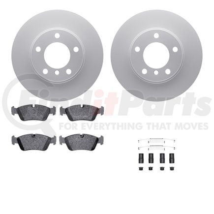 Dynamic Friction Company 4612-31006 Geospec Rotors with 5000 Euro Ceramic Brake Pads includes Hardware