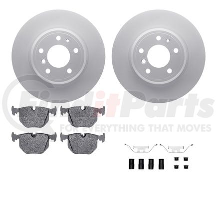 Dynamic Friction Company 4612-31011 Geospec Rotors with 5000 Euro Ceramic Brake Pads includes Hardware
