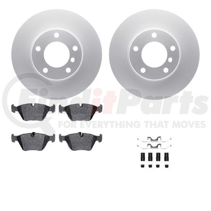 Dynamic Friction Company 4612-31016 Geospec Rotors with 5000 Euro Ceramic Brake Pads includes Hardware