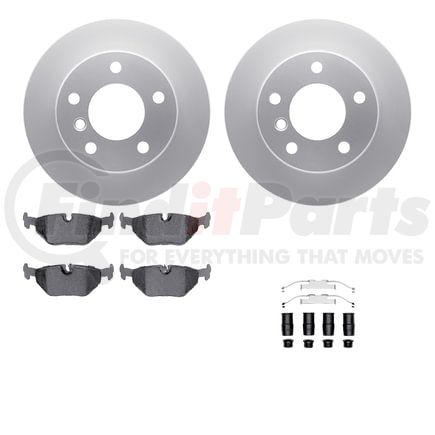 Dynamic Friction Company 4612-31018 Geospec Rotors with 5000 Euro Ceramic Brake Pads includes Hardware
