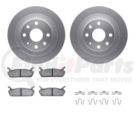 Dynamic Friction Company 4512-99013 GEOSPEC Coated Rotors with 5000 Brake Pads - Ceramic and Hardware