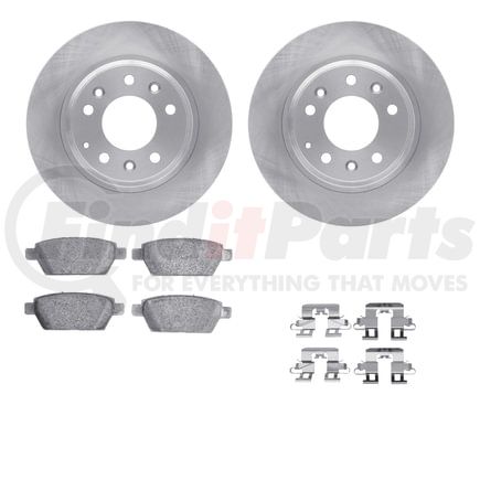 Dynamic Friction Company 4512-99054 GEOSPEC Coated Rotors with 5000 Brake Pads - Ceramic and Hardware