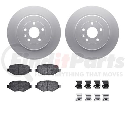 Dynamic Friction Company 4512-99213 GEOSPEC Coated Rotors with 5000 Brake Pads - Ceramic and Hardware